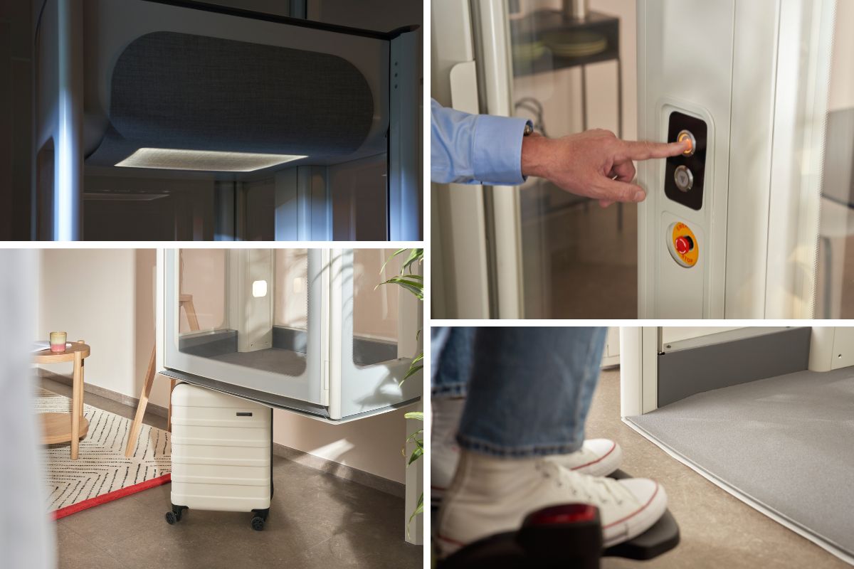 Τα Uplifts by Stannah περιλαμβάνουν κοντινές εικόνες.